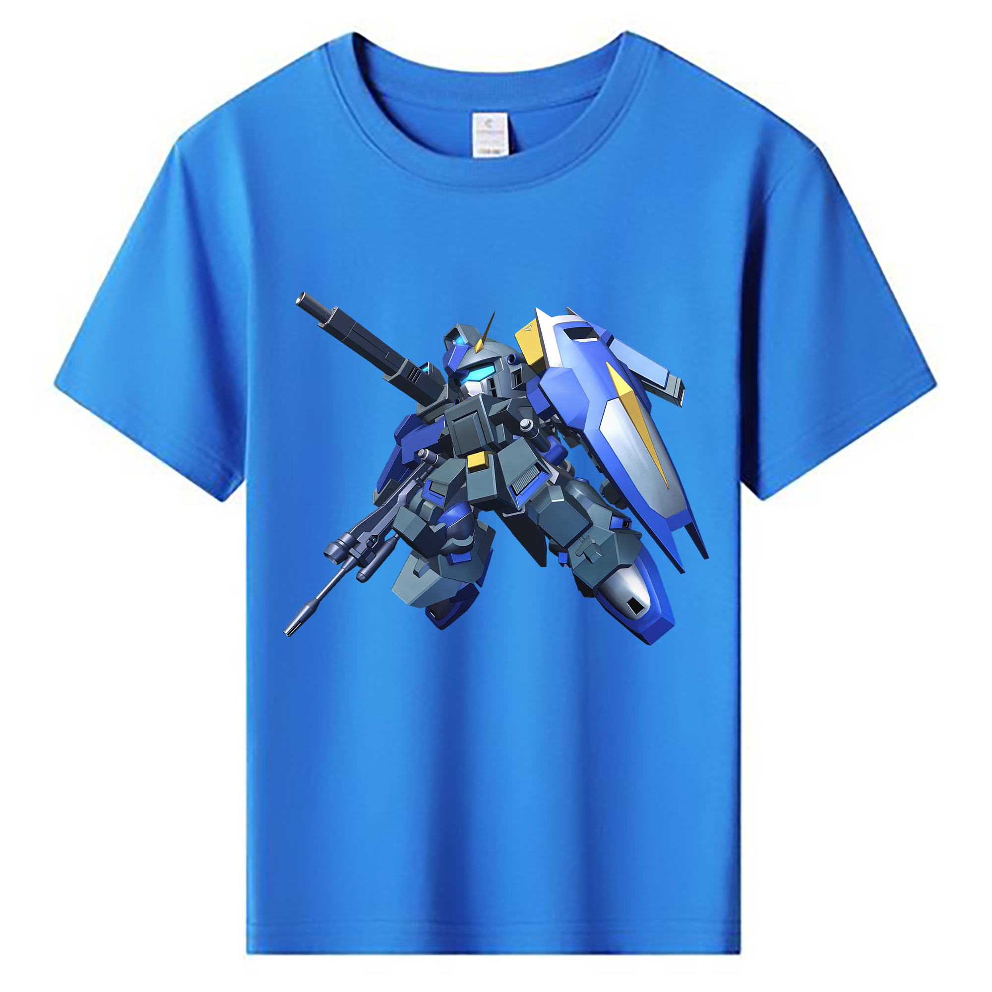 （画像用） 機動戦士ガンダム Mobile Suit Gundam 綿100％キッズTシャツ（フロントプリント）